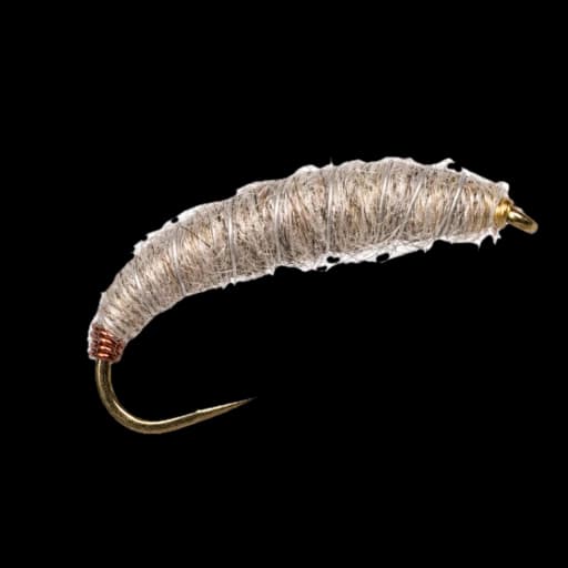 Heavy grayling nymph for winter river fishing