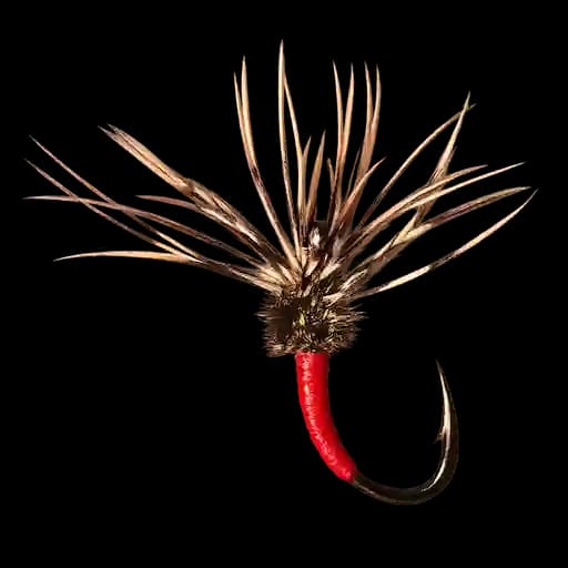 Sakasa kebari, the traditional reverse-hackle tenkara fly
