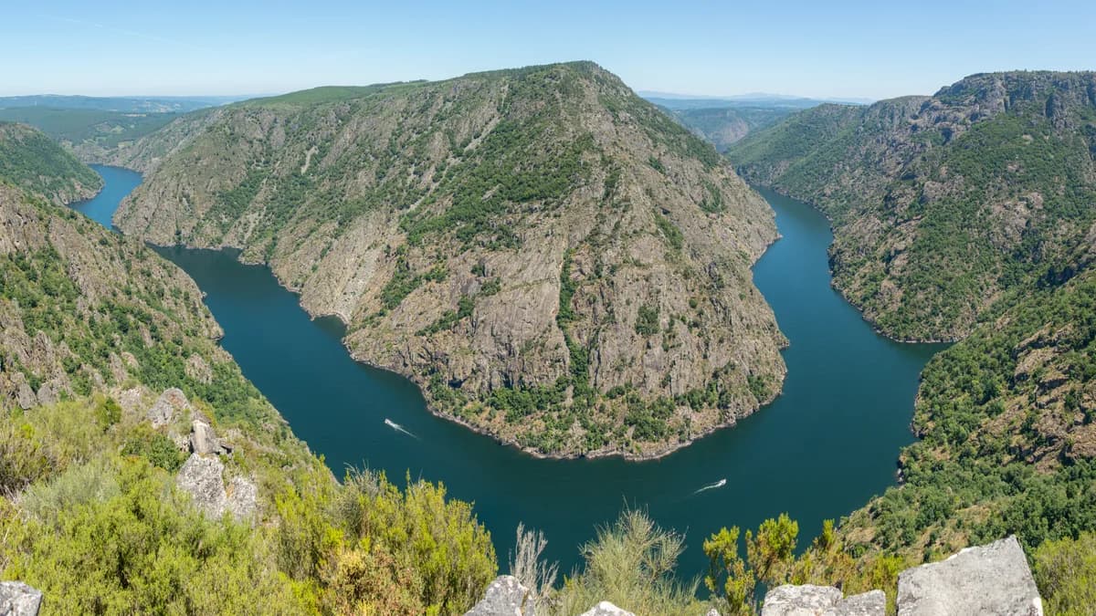 Río Sil — Cañon del Río Sil desde el mirador de Vilouxe